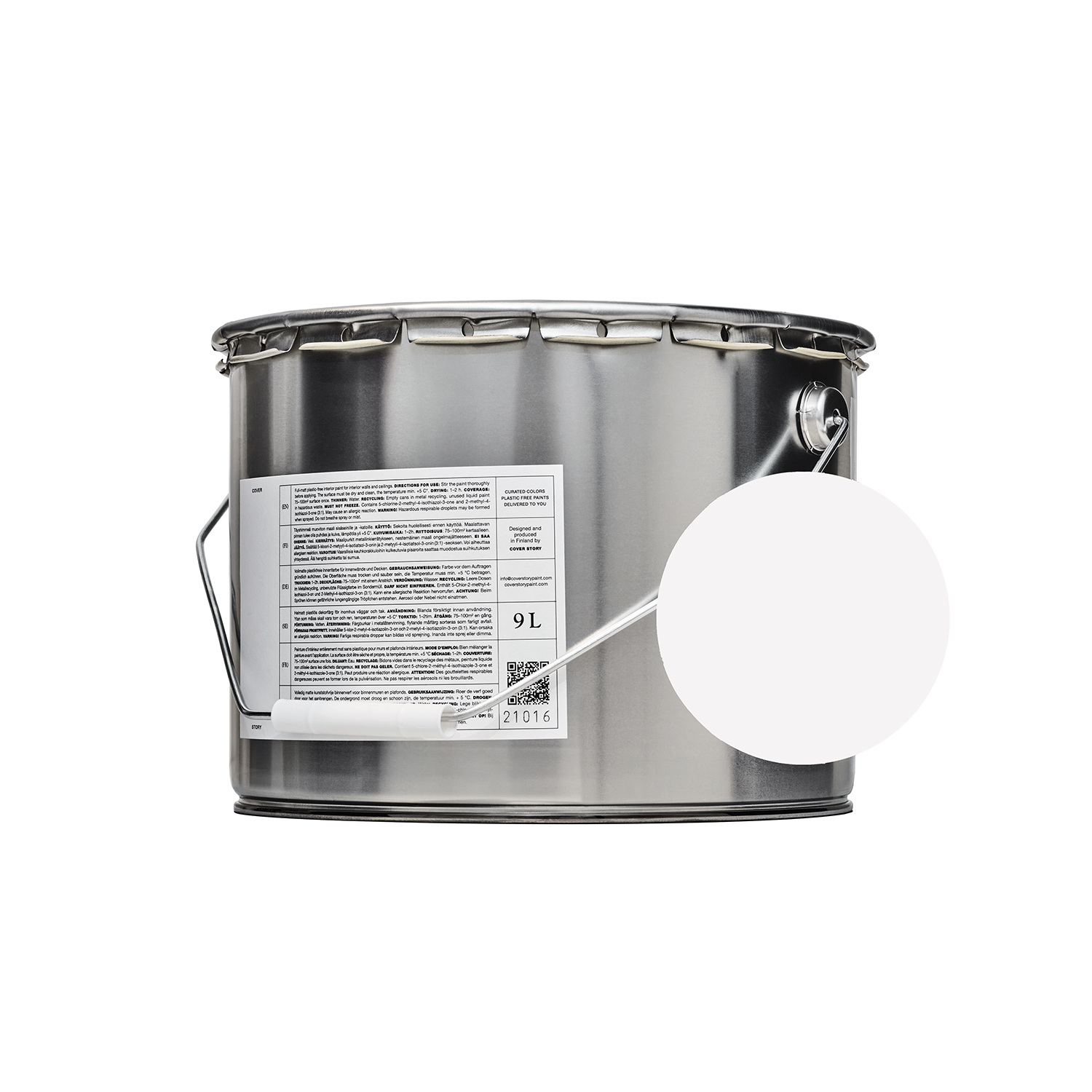 037 MINNA – Gentle all white | Plastic-free matte finish interior | Basics Collection | Paint