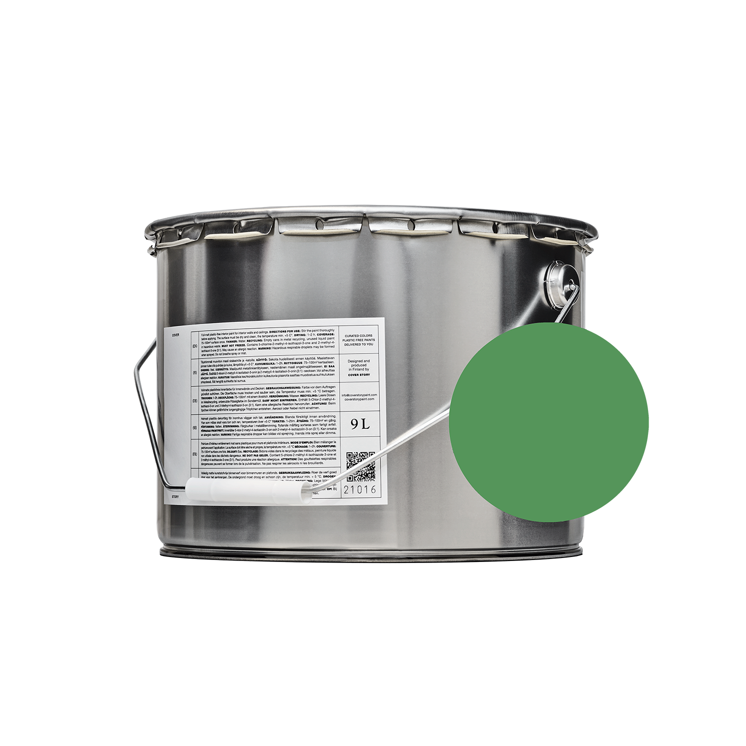 029 JACK – Mid bright green | Plastic-free matte finish interior paint | Basics Collection | Paint