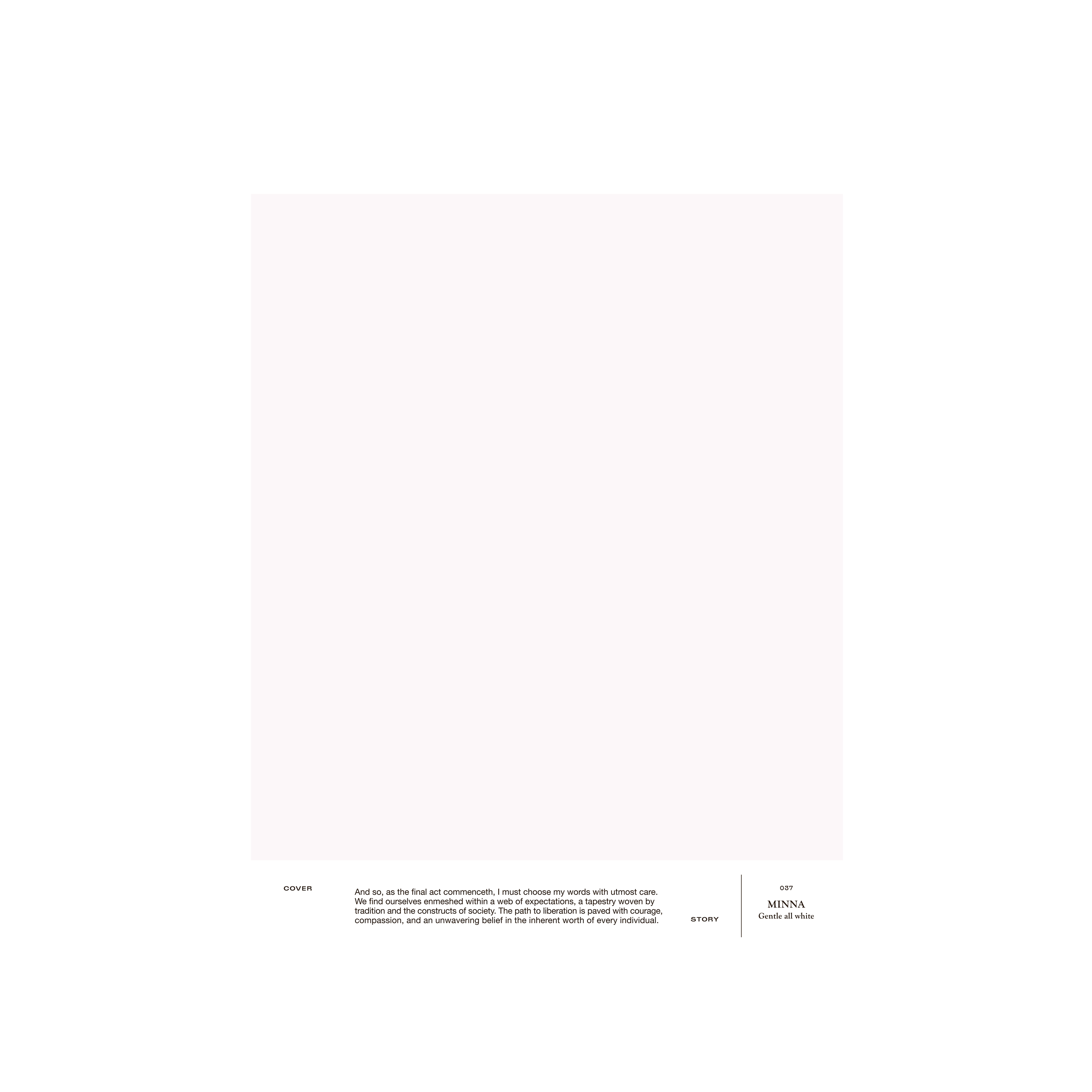 037 MINNA – Gentle all white | Plastic-free matte finish interior | Basics Collection | Paint