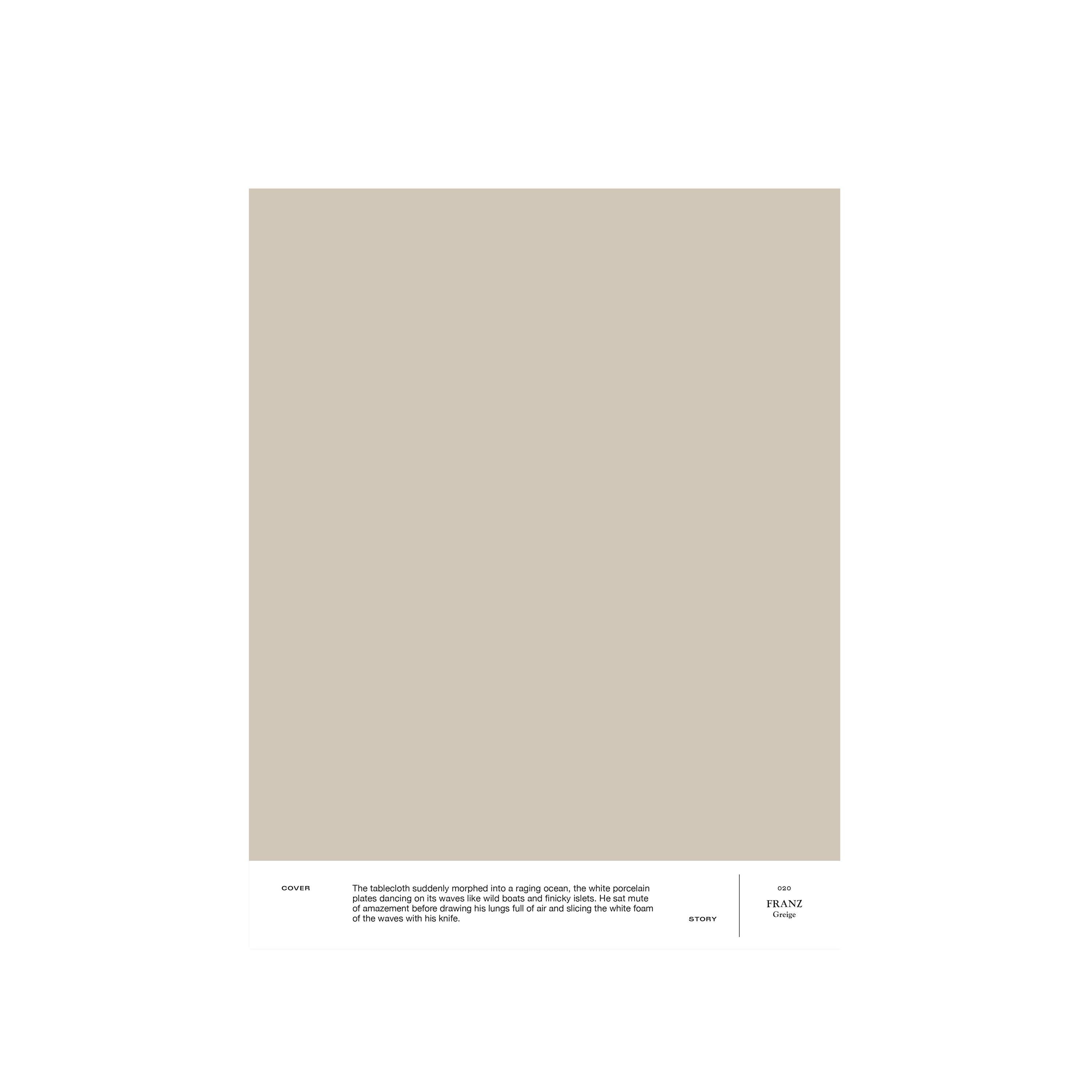 Beige paint sample set