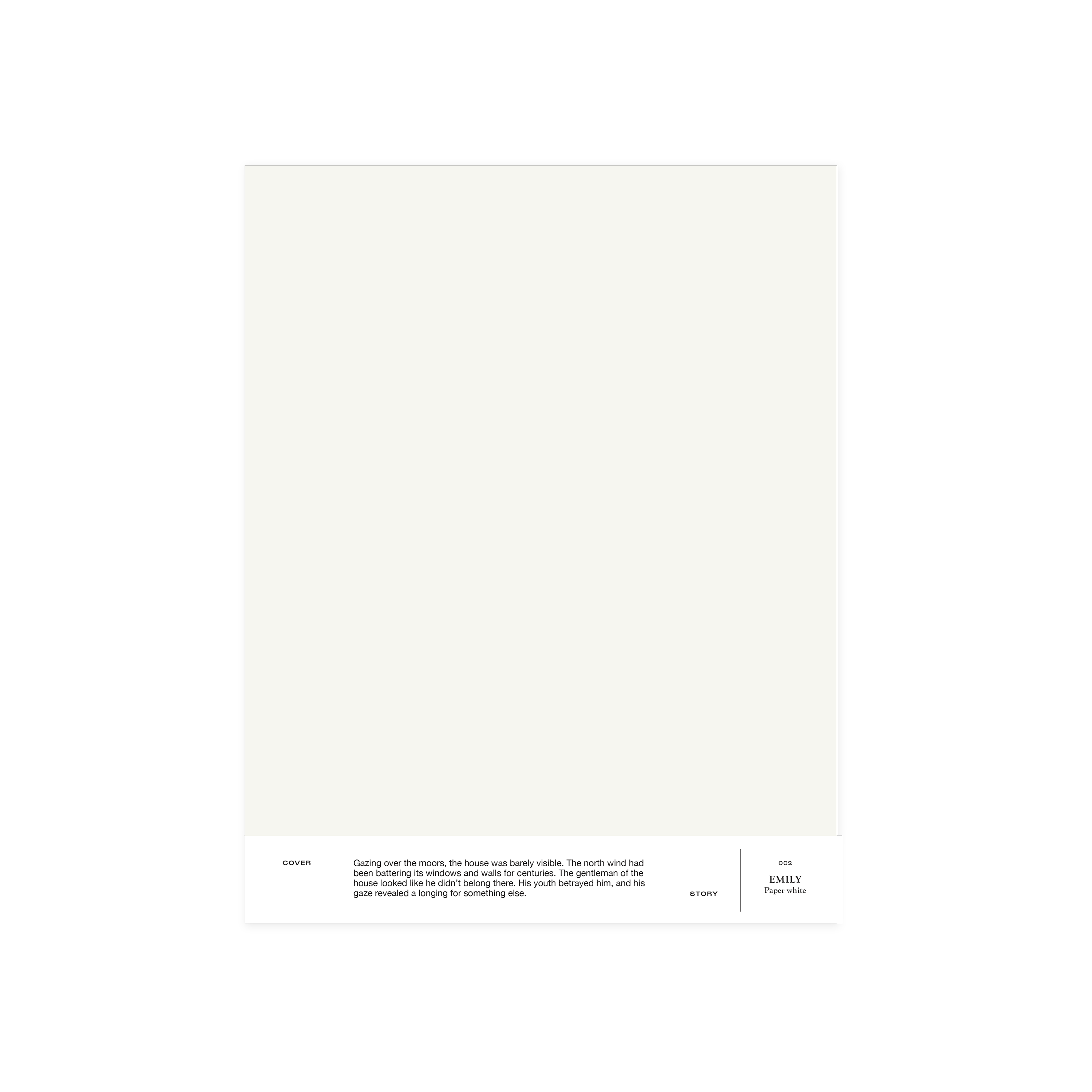 White paint sample set