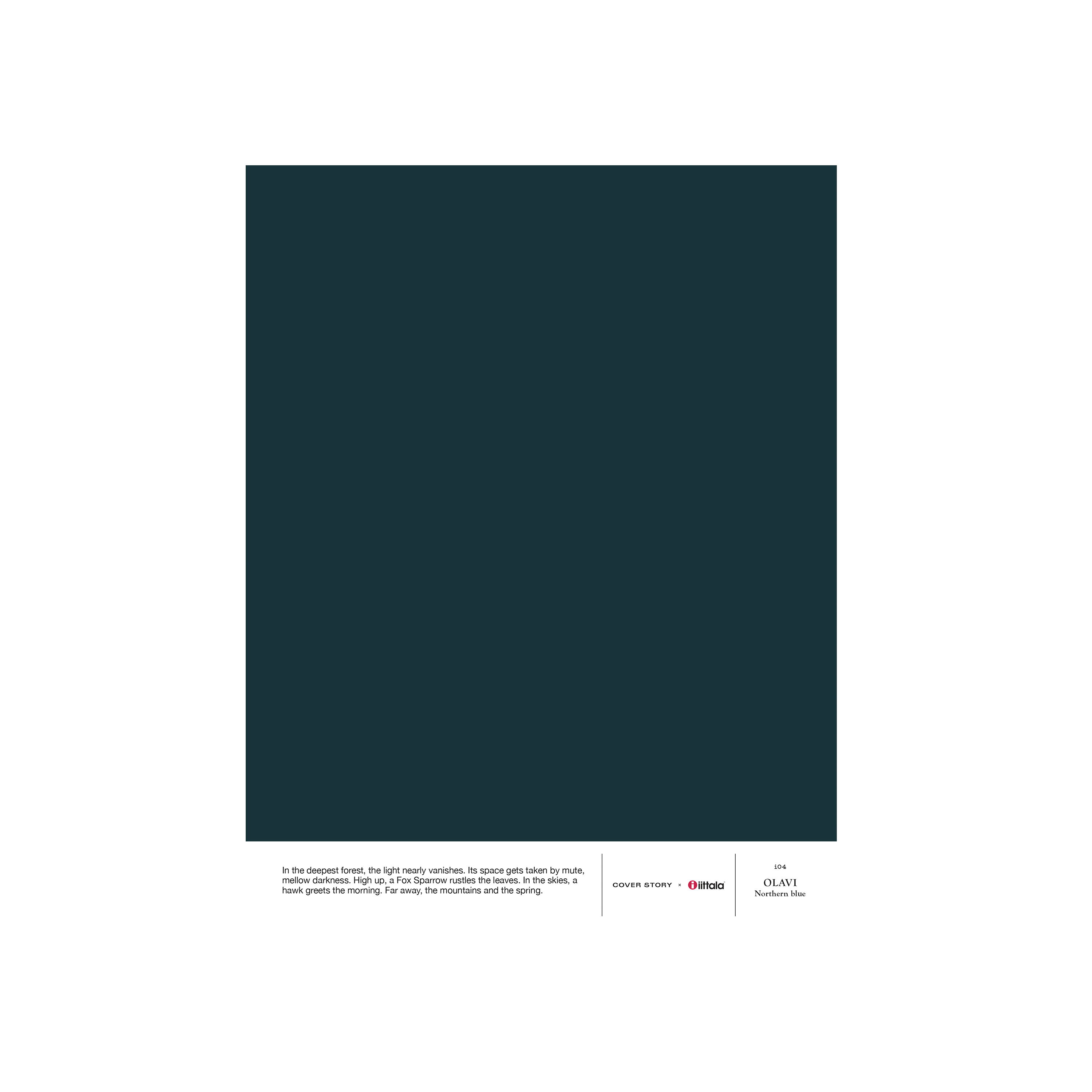 OLAVI matte finish interior paint dark navy blue | Cover Story x Iittala | Paint