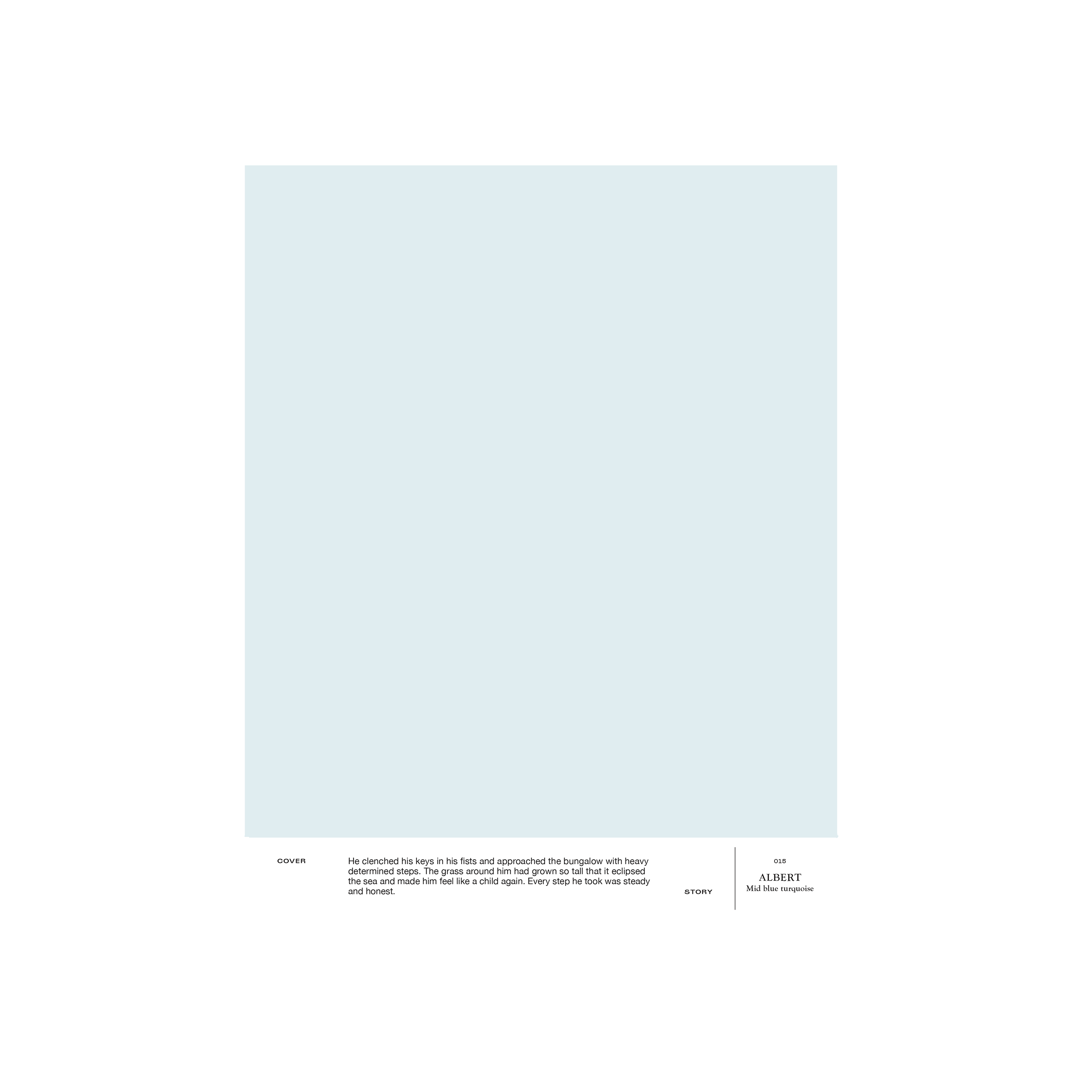 Mid blue-turquoise interior paint Cover Story 015 ALBERT