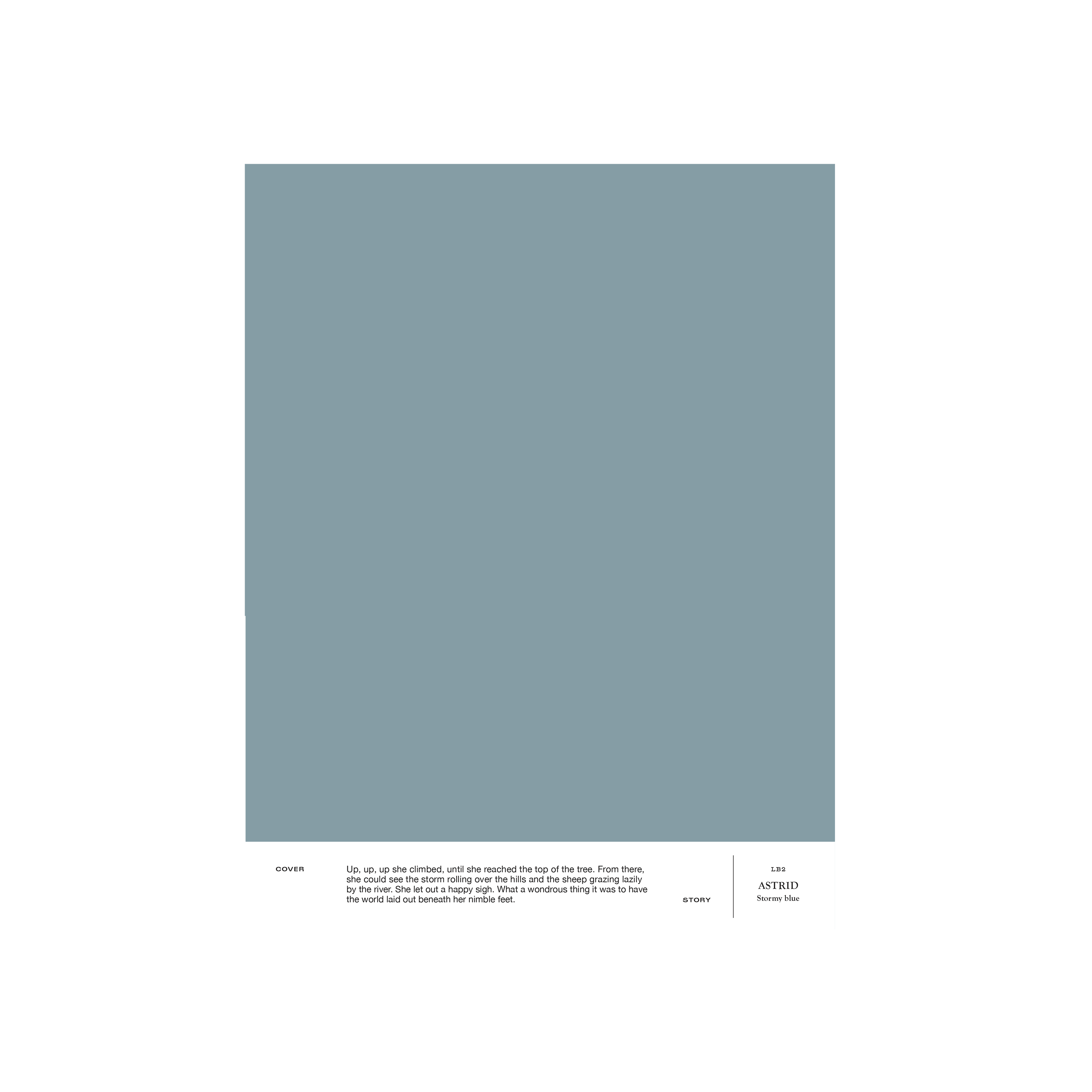 LB2 ASTRID – Stormy blue | Plastic-free matte finish interior paint | Linda Bergroth Capsule Collection | Paint