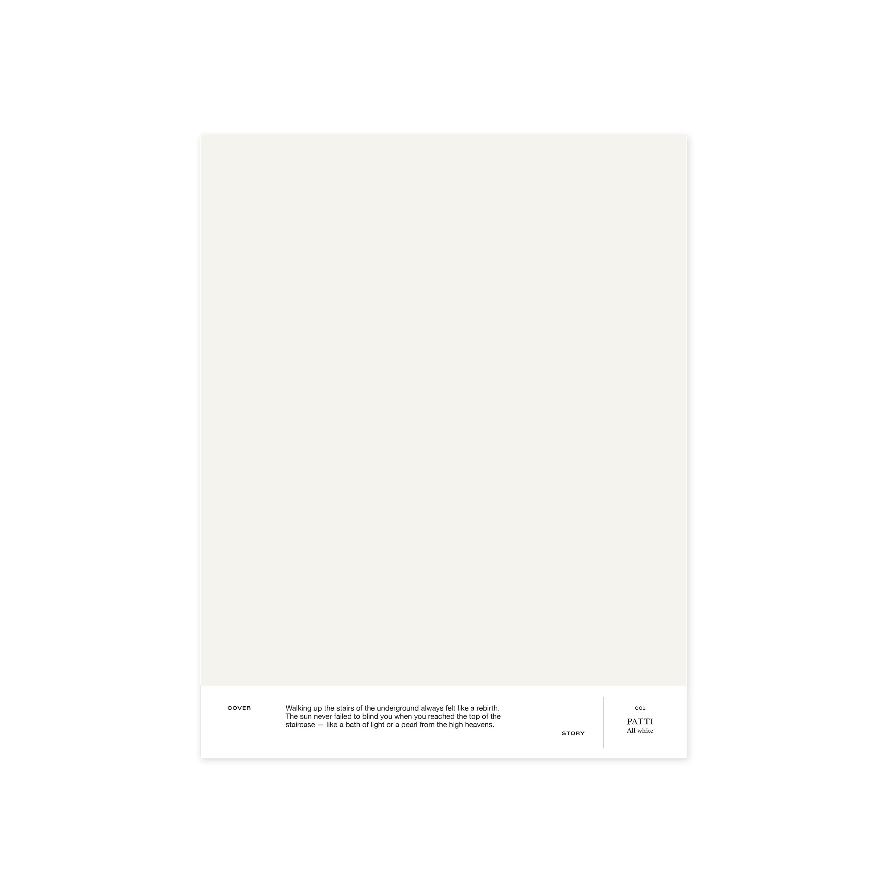 Naturally brilliant white interior paint Cover Story 001 PATTI