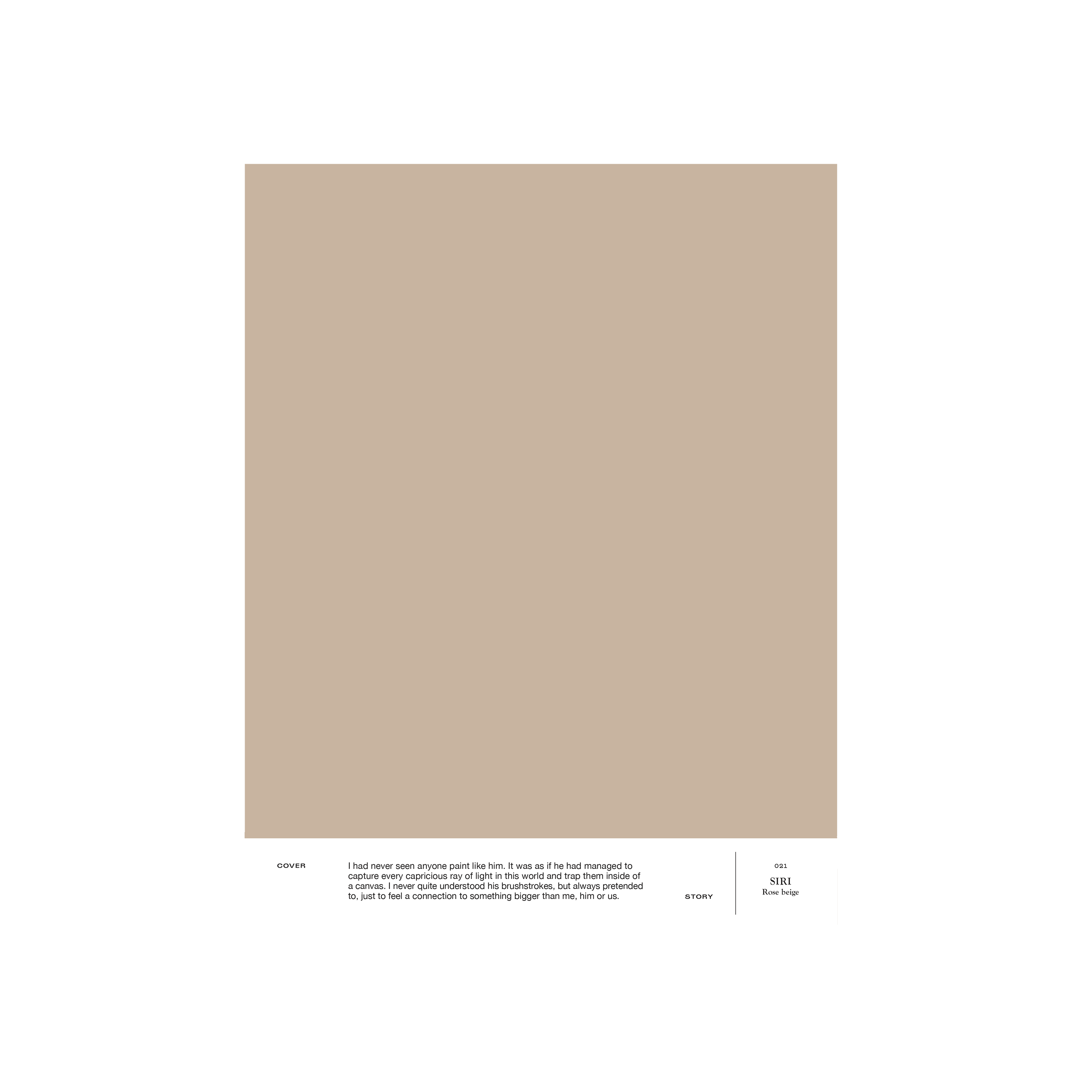 Rose-beige interior paint Cover Story 021 SIRI